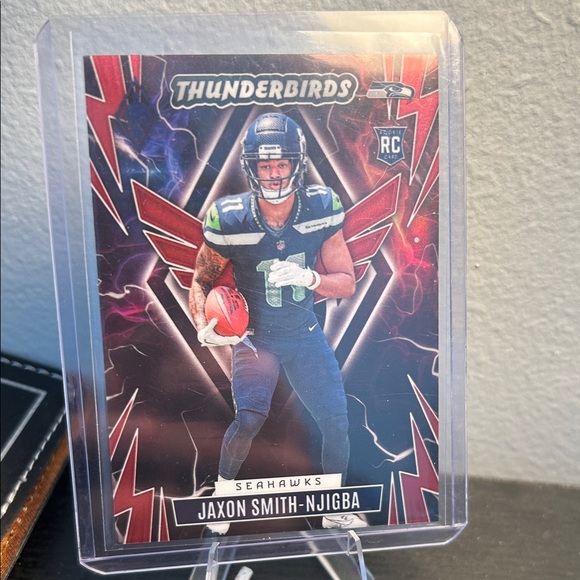 Thunderbirds Jaxon Smith-Njigba Rookie Card numbered 003/199 Super Bowl Champ - Picture 1 of 3